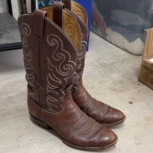 Tony Lama Dark Brown Western Boots